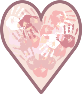 Personalized Heart custom vinyl carpet - TenStickers