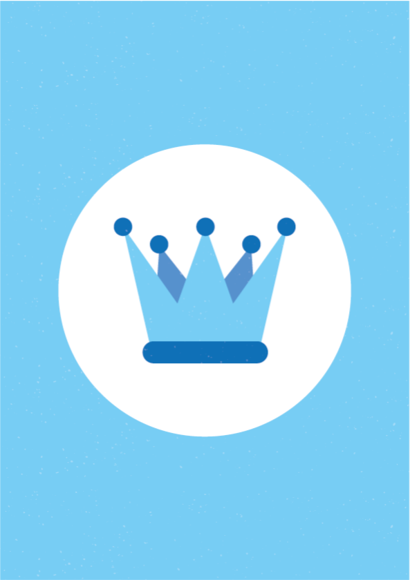 Royal Crown Emblem nursery vinyl carpet - TenStickers