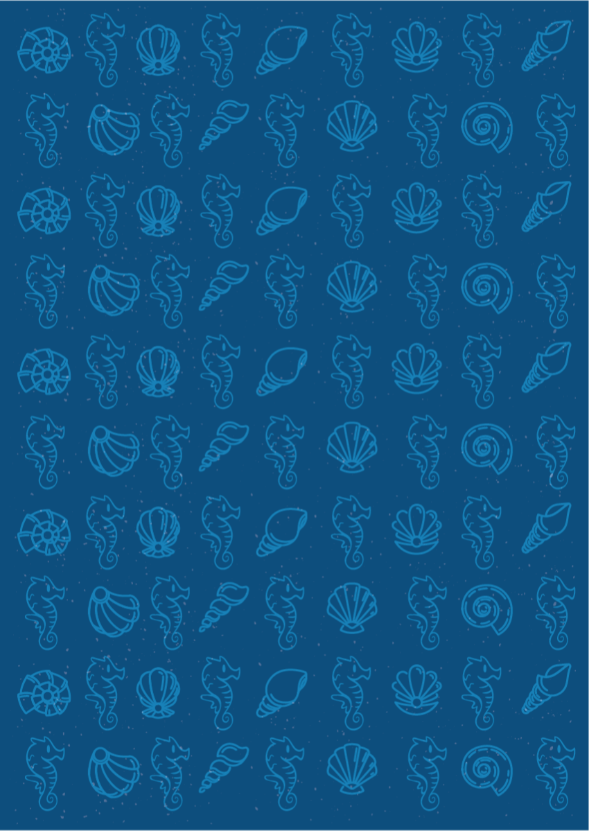 Marine Motifs Illustration animal vinyl carpet - TenStickers