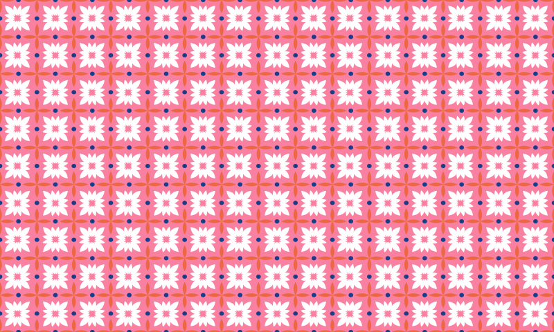 Floral vinyl carpet with floral pattern surface - TenStickers