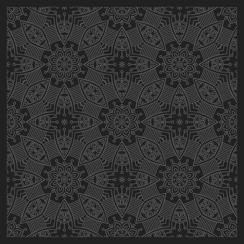 Mandala vinyl carpet with detailed mandala designs - TenStickers