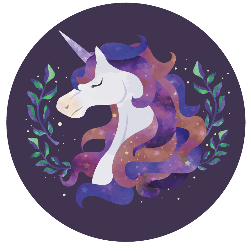 Mystical Unicorn kids vinyl carpet - TenStickers