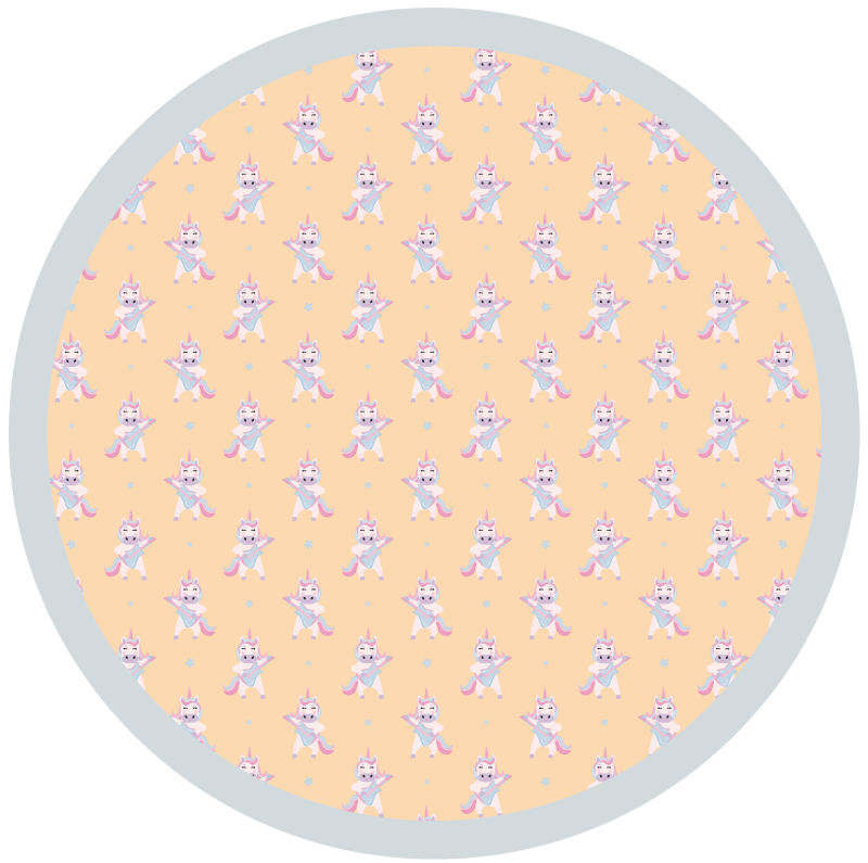 Bunny Roundel nursery vinyl carpet - TenStickers