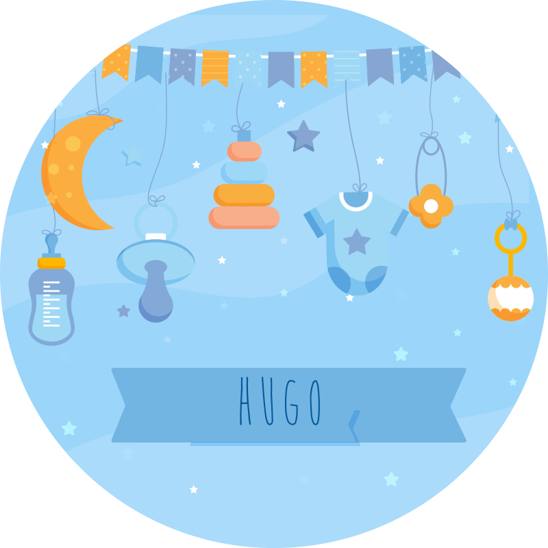 Nursery vinyl carpet personalized nursery decor - TenStickers