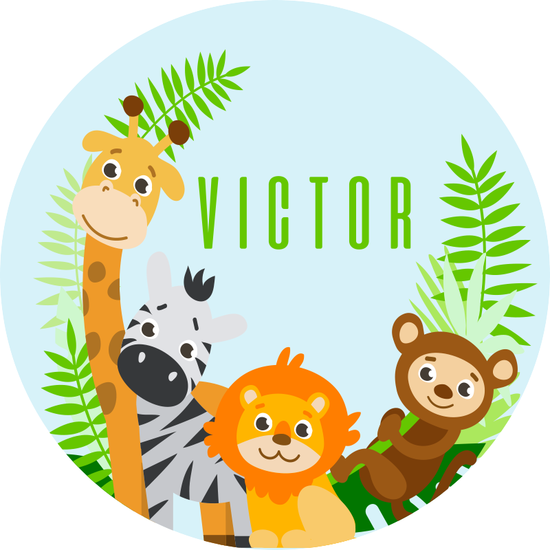 Customizable Safari custom vinyl carpet - TenStickers