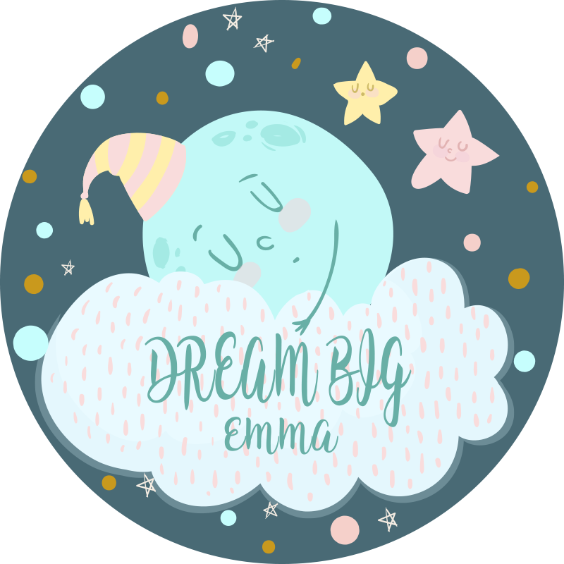 Dreamy Moonlight custom vinyl carpet - TenStickers