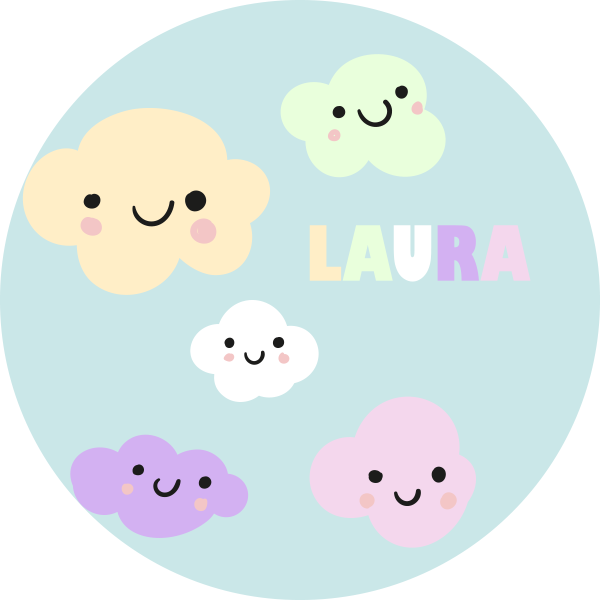 Customizable Clouds custom vinyl carpet - TenStickers