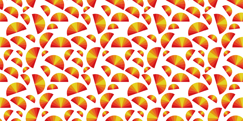 Circular Motif Array geometric vinyl carpet - TenStickers