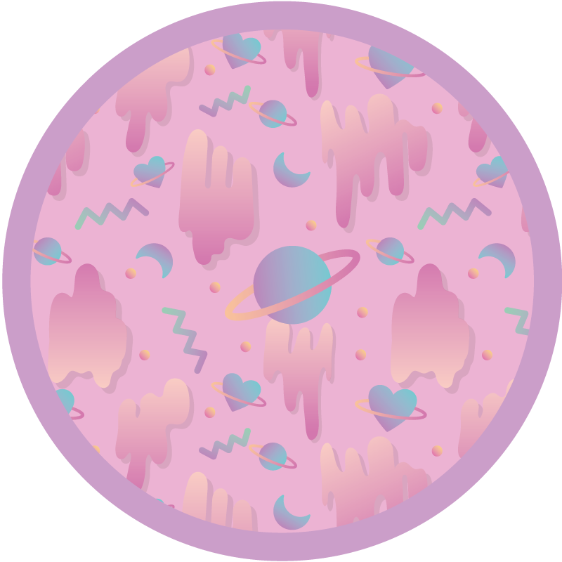 Planetary Playtime nursery vinyl carpet - TenStickers
