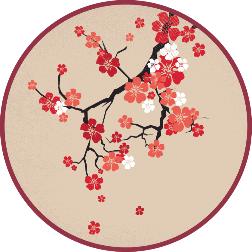 Blossoming Branches floral vinyl carpet - TenStickers