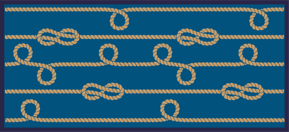 Nautical Knots Pattern texture vinyl carpet - TenStickers