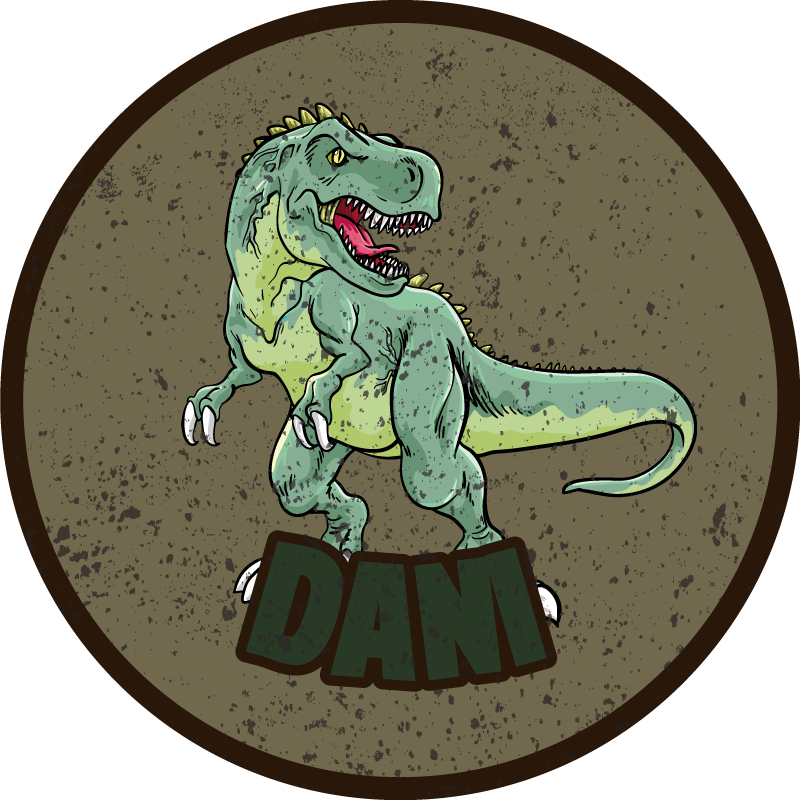 Customized Dinosaur custom vinyl carpet - TenStickers