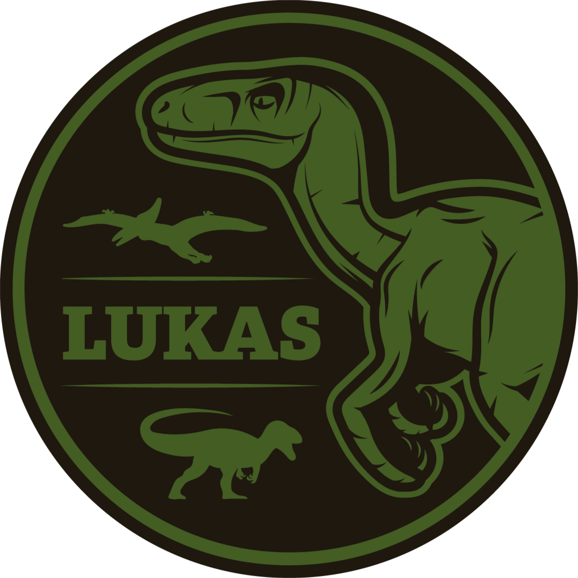 Personalized Dinosaur custom vinyl carpet - TenStickers