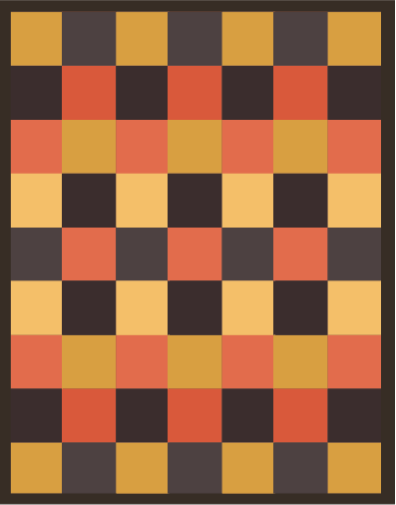 Geometric vinyl carpet geometric checkerboard - TenStickers