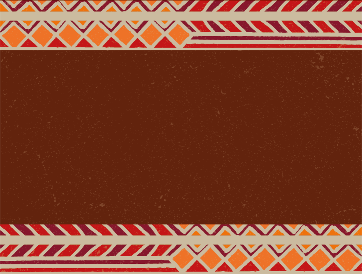 Ethnic vinyl carpet with ethnic border design - TenStickers