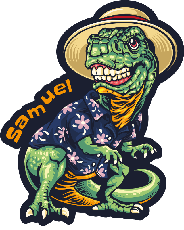 Dinosaur Vacation Attire custom vinyl carpet - TenStickers