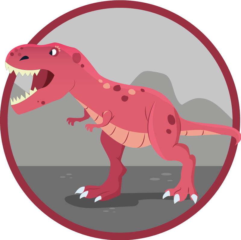 Dinosaur Playtime kids vinyl carpet - TenStickers