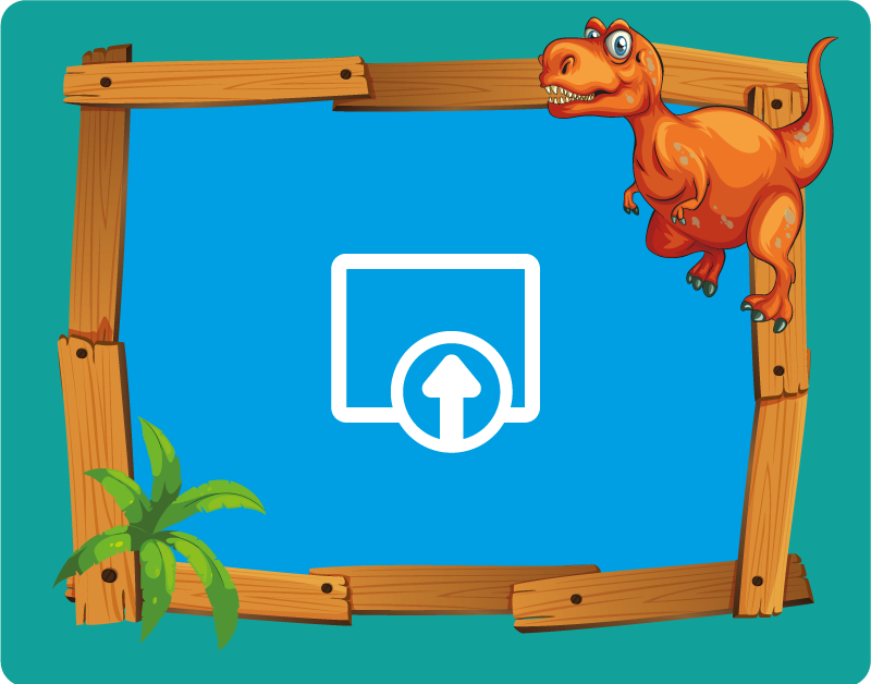 Customizable Dinosaur kids vinyl carpet - TenStickers