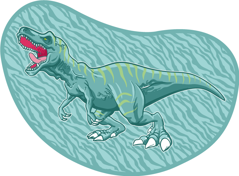 Dinosaur expedition kids vinyl carpet - TenStickers