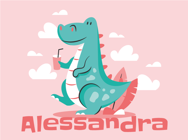 Personalized Dragon custom vinyl carpet - TenStickers