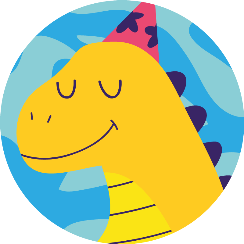 Dinosaur Party Theme kids vinyl carpet - TenStickers