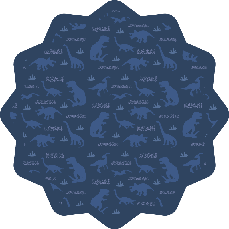 Dinosaur Outlines kids vinyl carpet - TenStickers