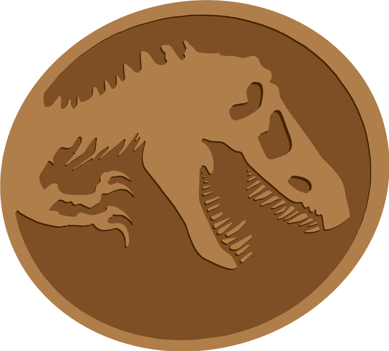 Dinosaur Fossil Depiction animal vinyl carpet - TenStickers