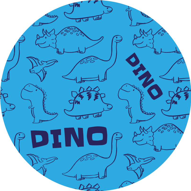 Dinosaur Themed kids vinyl carpet - TenStickers