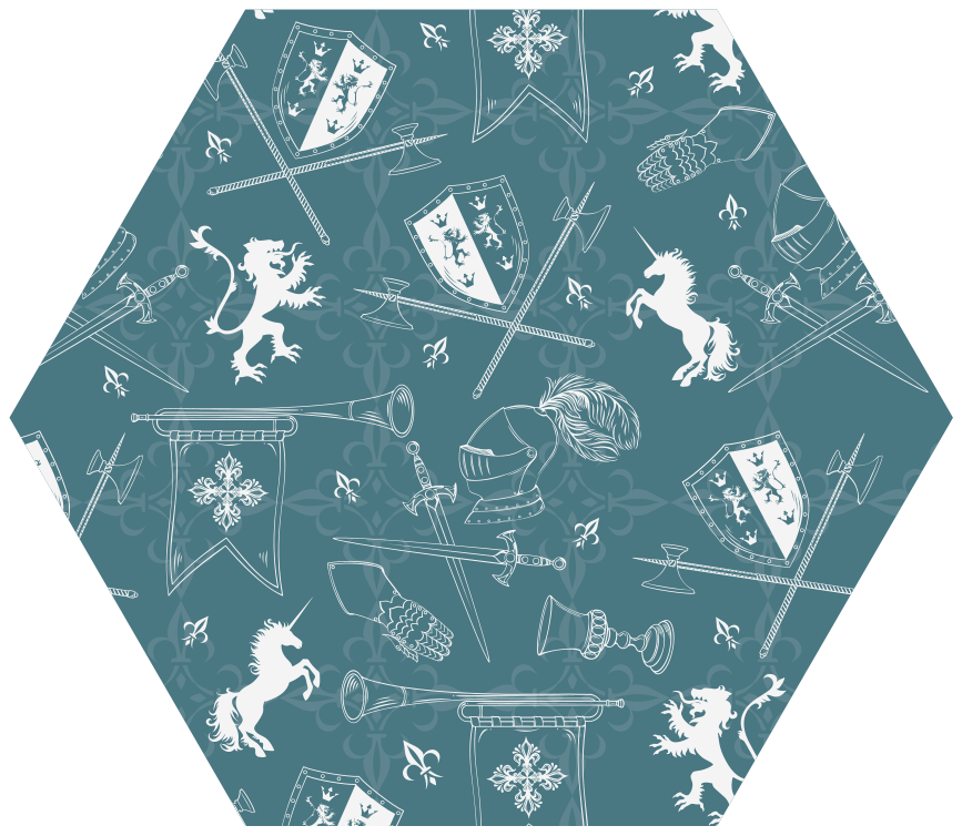 Medieval Chivalry game vinyl carpet - TenStickers