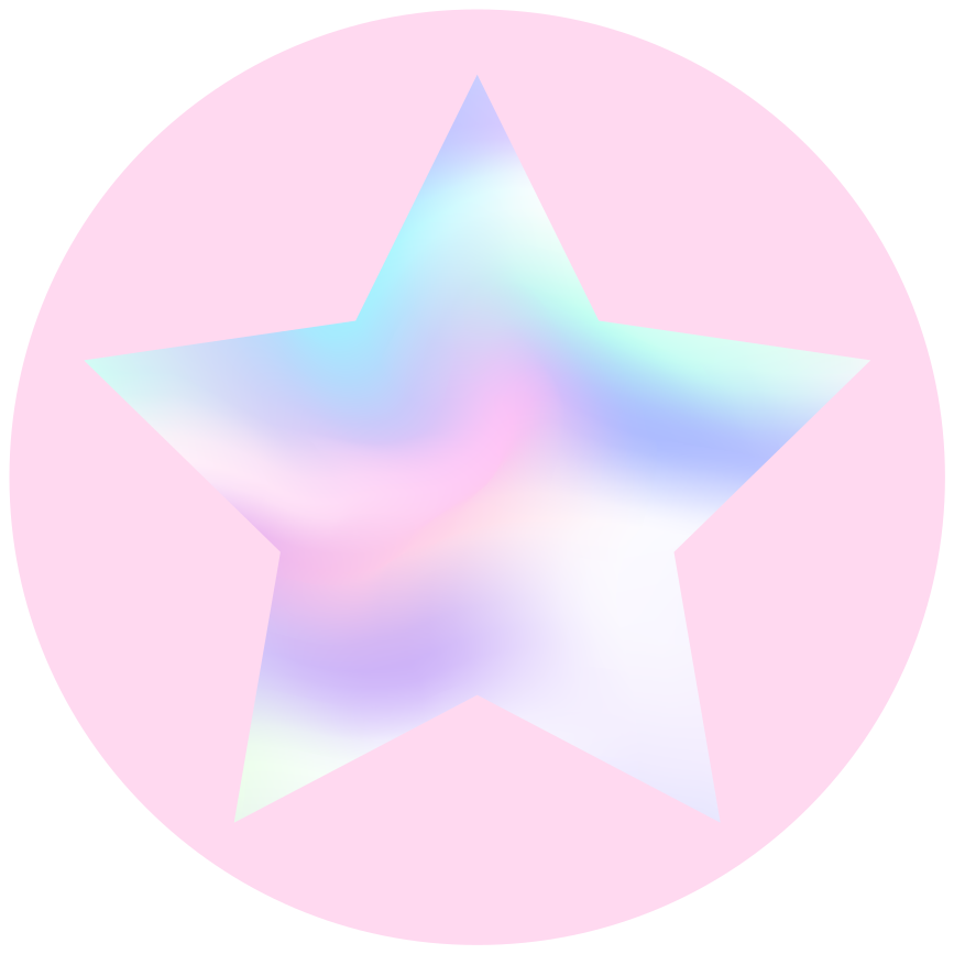 Star vinyl carpet in pastel star gradient - TenStickers