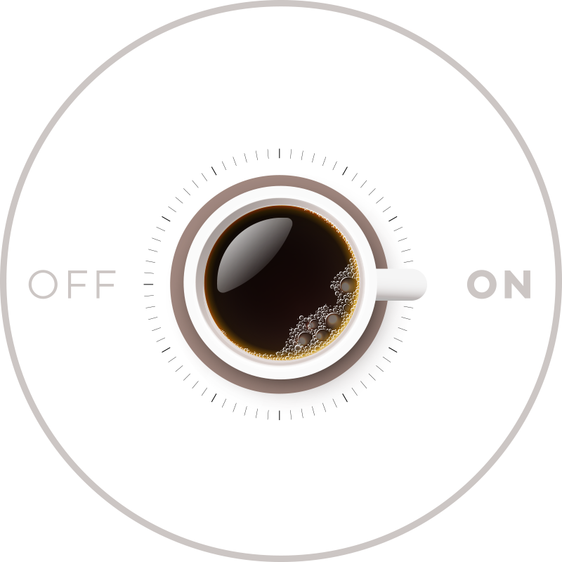 Caffeine Toggle custom vinyl carpet - TenStickers