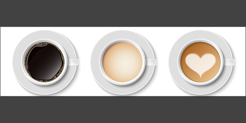 Coffee Cups Runner kitchen vinyl carpet - TenStickers