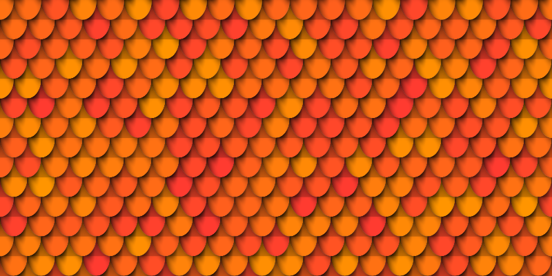 Roof Tile Pattern vinyl rug - TenStickers