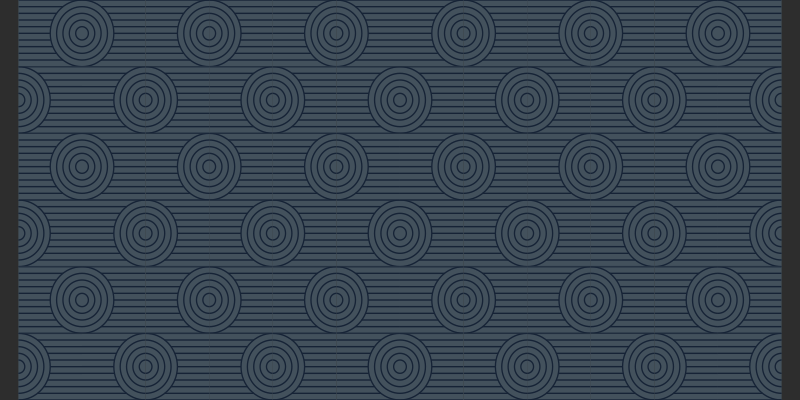 Geometric vinyl carpet with circular patterns - TenStickers