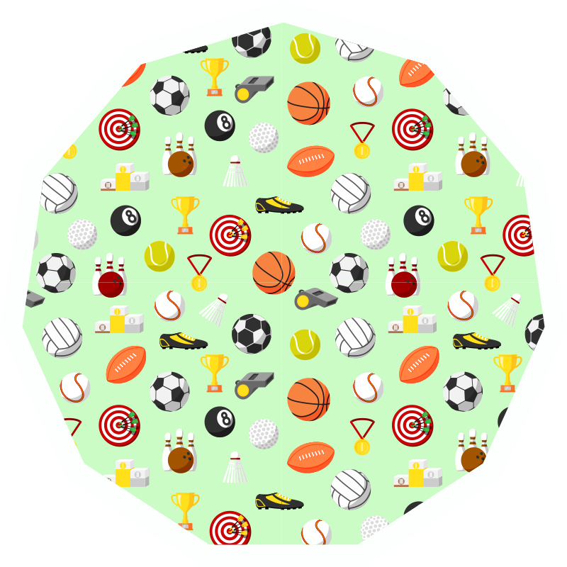 Sports Themed game vinyl carpet - TenStickers