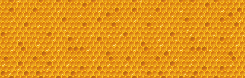 Honeycomb concept kitchen vinyl carpet - TenStickers