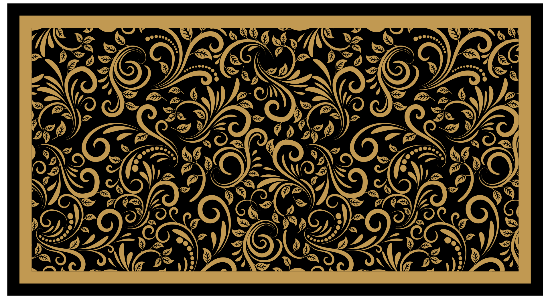 Ornate Swirl Patterns vintage vinyl carpet - TenStickers