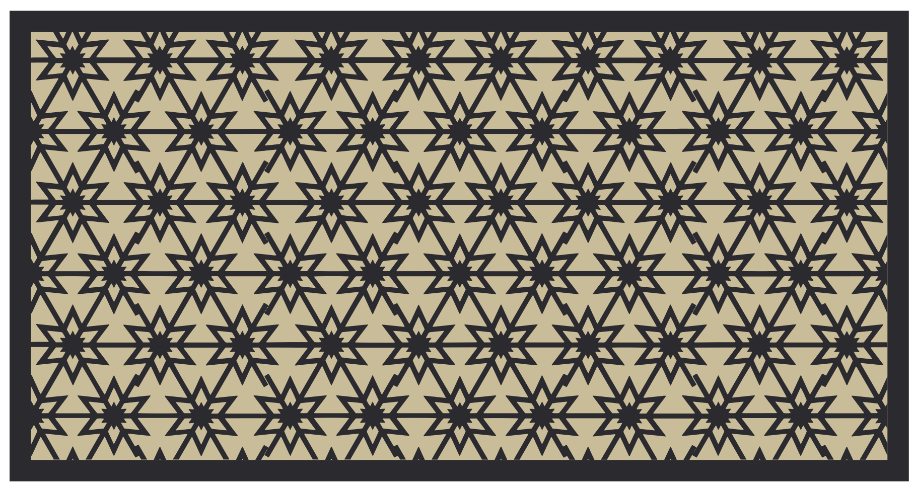 Starburst Pattern dining room vinyl carpet - TenStickers