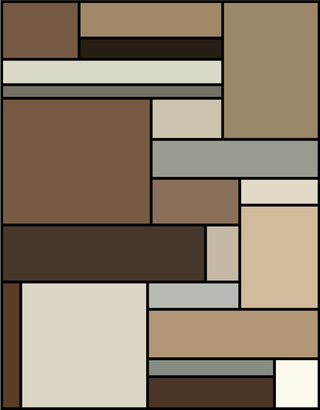 Contemporary Geometric Layers modern vinyl carpet - TenStickers