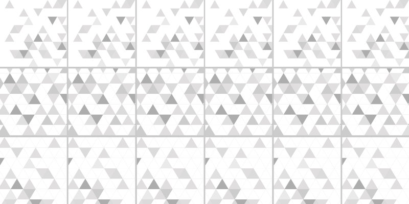 Triangular grey motifs geometric vinyl carpet - TenStickers