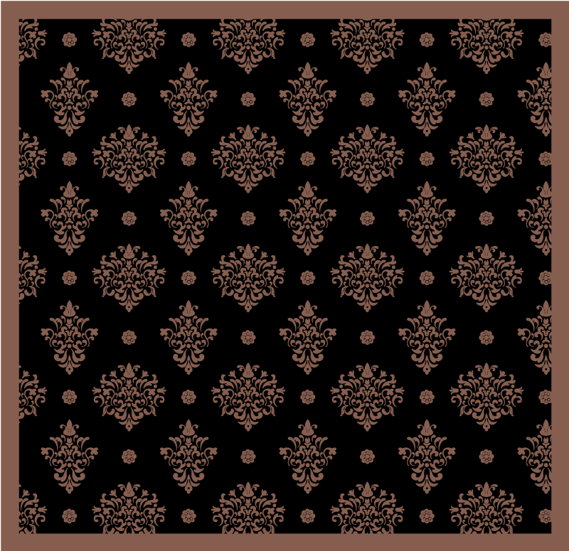 Botanical Decorative floral vinyl carpet - TenStickers