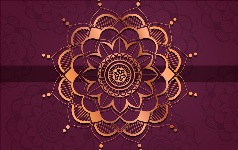 Mandala vinyl carpet mandala floor decoration - TenStickers