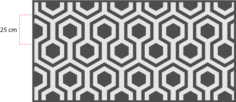 Gray and white squares tile carpet - TenStickers