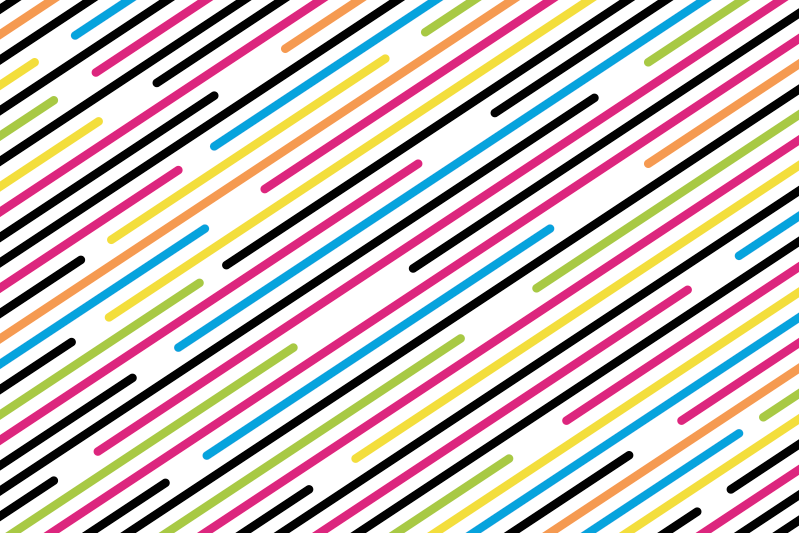 Colorful Diagonal Stripes striped vinyl carpet - TenStickers