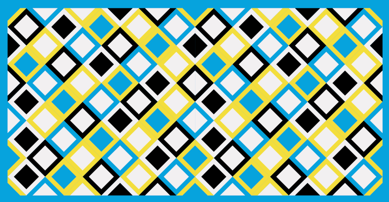 Geometric vinyl carpet in geometric argyle pattern - TenStickers