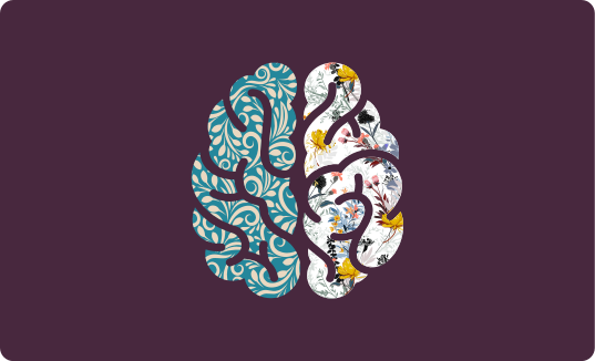 Botanical Yin Yang floral vinyl carpet - TenStickers