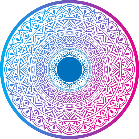 Mandala vinyl carpet mandala circular design - TenStickers