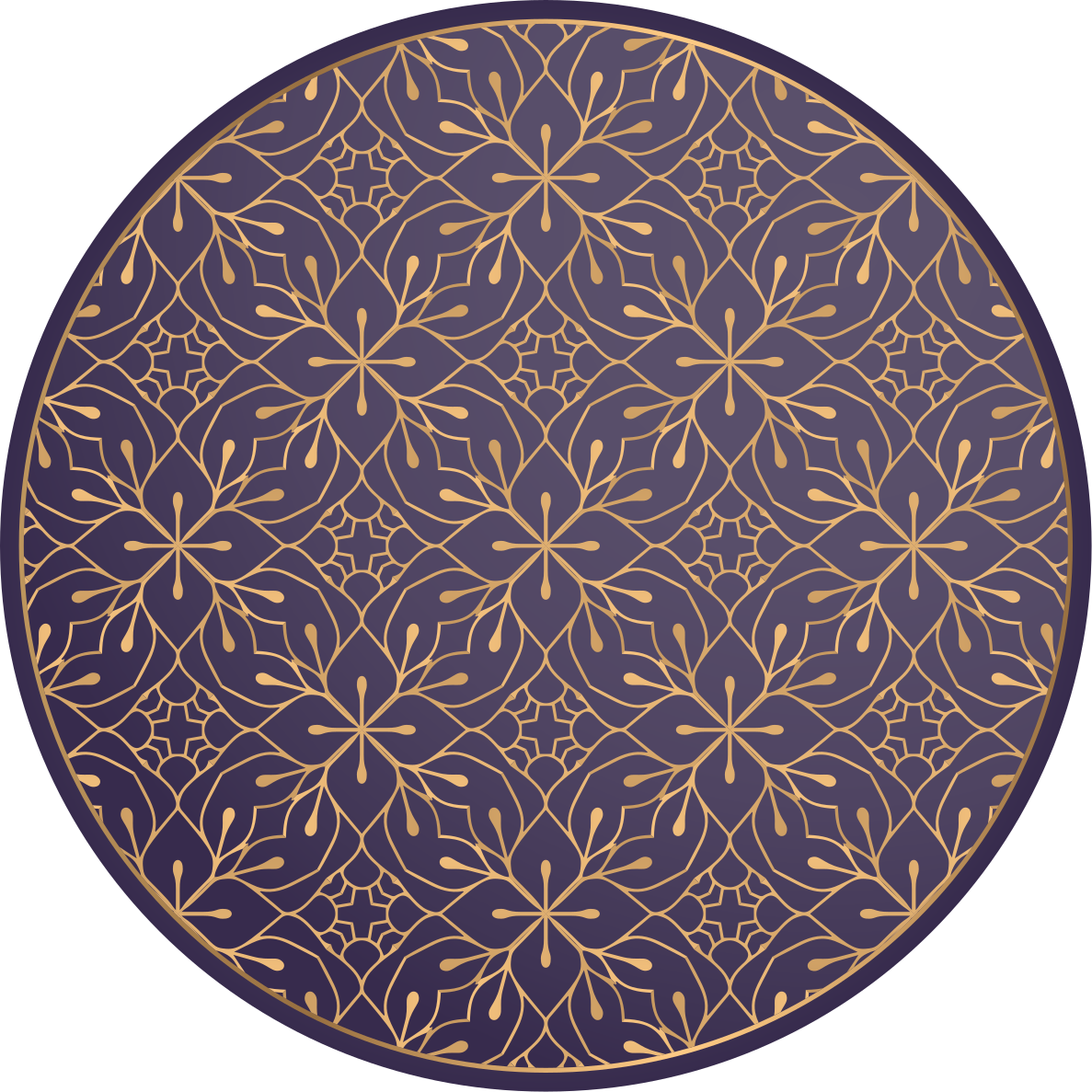 Mandala floral elegance mandala vinyl carpet - TenStickers