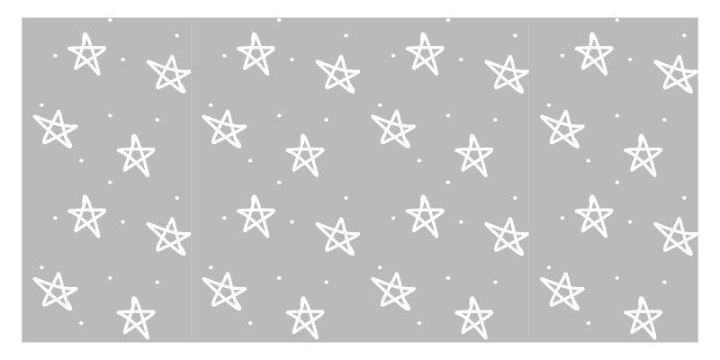 Silver Star Pattern kids vinyl carpet - TenStickers