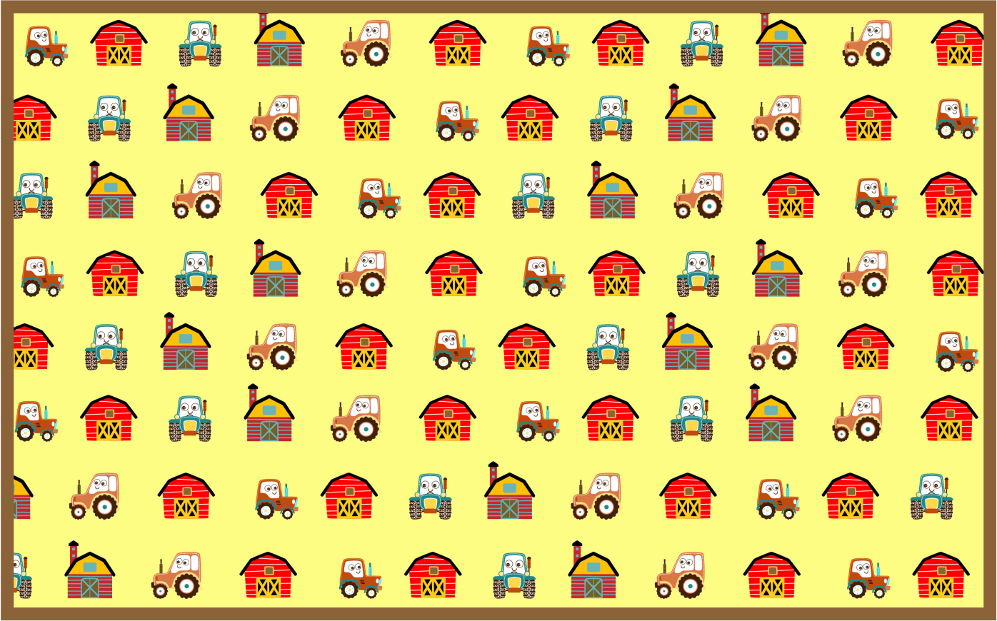 Farmyard Fun kids vinyl carpet - TenStickers